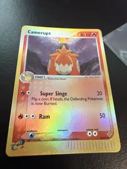 Pokemon TCG Reverse Holo Dragon 24/97 Camerupt EX Dragon NM - Image 1