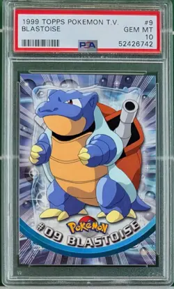 1999 Topps Pokemon T.V. Blastoise PSA 10 Gem Mint #9 - Image 1