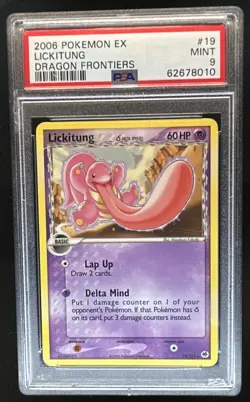 2006 Pokemon EX Dragon Frontiers Lickitung #19/101 PSA 9 - Image 1