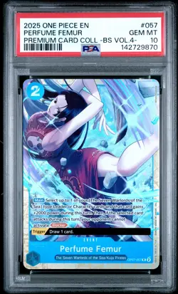 2025 ONE PIECE PREM CARD COLL -BEST SELECTION VOL.4 - #057 PERFUME FEMUR PSA 10 - Image 1