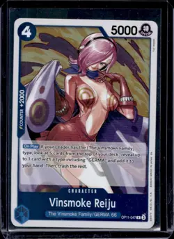 2025 One Piece A Fist of Divine Speed Vinsmoke Reiju Rare #OP11-047 - Image 1