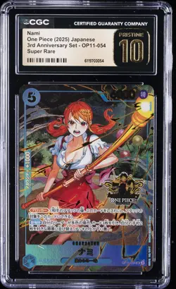 2025 ONE PIECE JPN 3RD ANV SET - SUPER RARE #OP11-054 NAMI CGC 10 PRISTINE - Image 1