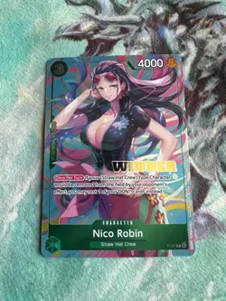 One Piece TCG P-111 WINNER EN Nico Robin (Heroines Battle Winner) - Image 1