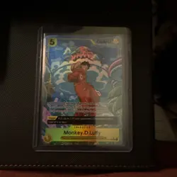 One Piece Monkey D. Luffy OP07-109 Treasure Rare TR TCG Near Mint - Image 1