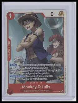 The Azure Sea's Seven #OP14-013 Monkey.D.Luffy One Piece Super Rare SR - Image 1