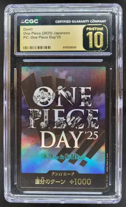 2025 ONE PIECE CCG JAPANESE DON!! ONE PIECE DAY CGC 10 PRISTINE A PT - Image 1