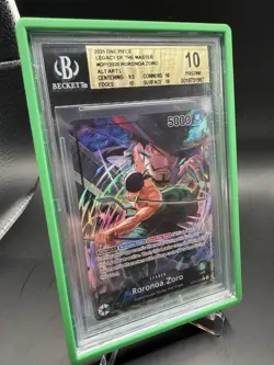 2025 One Piece Roronoa Zoro OP12-020 Alt Art Leader BGS 10 Legacy of the Master - Image 1