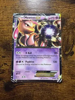 Pokemon TCG Mewtwo EX BW45 Holo Black Star Promo Card - Image 1