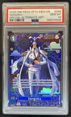 2026 One Piece Azure Sea's Seven Sengoku Special Card Alt Art #OP07-046 PSA 10 - Image 1