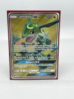 Pokemon TCG Rayquaza GX Full Art Ultra Rare Holo Card 160/168 Celestial Storm NM - Image 1