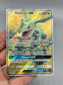 Pokemon TCG Rayquaza GX Full Art Ultra Rare Holo Card 160/168 Celestial Storm NM - Image 4