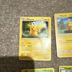 Pokemon TCG Card Lot Pikachu Electabuzz Meowth Diglett Caterpie 15 Holo Foil En… - Image 2