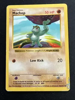 Base Set Vintage Shadowless Pokemon 9 Card Lot - Machoke, Staryu & Weedle - Image 4
