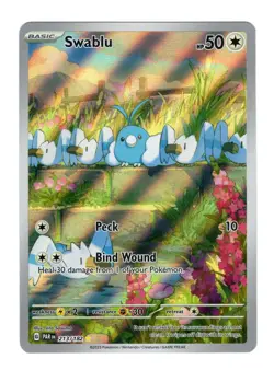 Swablu 213/182 Paradox Rift Pokemon Card English Illustration Rare NM - Image 1