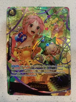 Rebecca SP OP05-091 SR Parallel THE BEST vol.2 One Piece Card English TCG - Image 1
