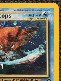 Pokemon TCG Kabutops Neo Discovery Holo Rare 6/75 Vintage WOTC Card - Image 3