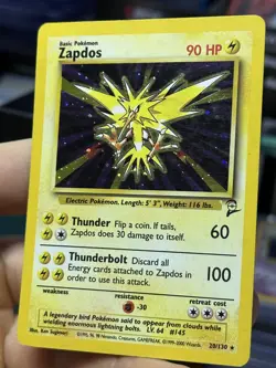 Rocket's Zapdos 15/132 Gym Base Set 2 2000 Holo Vintage Pokemon Card Lot WOTC - Image 5