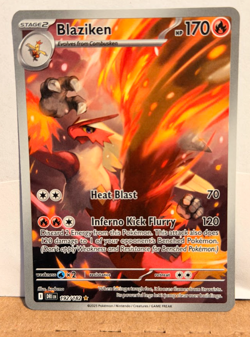 Pokemon TCG Blaziken Destined Rivals Illustration Card 192/182 - Image 1