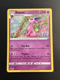 Espeon - SWSH174 Pokemon Sword & Shield Promo Ultra Rare Holo Card LP - Image 1