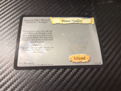 Draco Malfoy #2/116 Base Set 2001 WOTC Holo Foil Rare Card LP (Harry Potter TCG) - Image 1