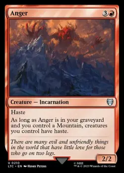 Magic The Gathering MTG ANGER The Lord of the Rings NM Near Mint - Image 1