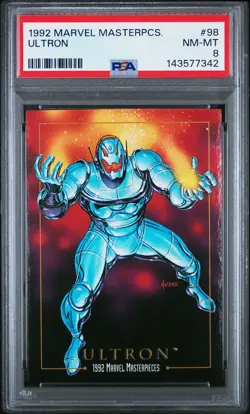1992 MARVEL MASTERPIECES #98 ULTRON PSA 8 - Image 1