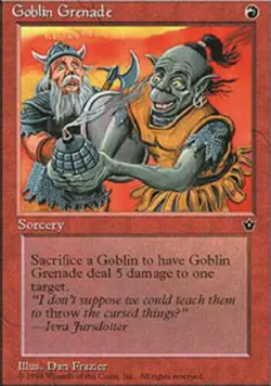 X3 Goblin Grenade Fallen Empires Near Mint -All Versions- MTG Magic DNA GAMES - Image 1