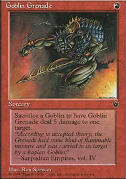 X3 Goblin Grenade Fallen Empires Near Mint -All Versions- MTG Magic DNA GAMES - Image 2