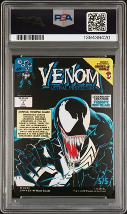 2025 MTG MARVEL'S SPIDER-MAN #0233 EDDIE BROCK/VENOM LETHAL PROTECTOR PSA 10 - Image 2