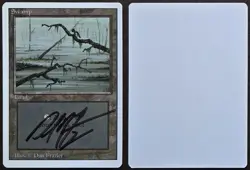 Signed MtG Magic Dan Frazier Artist Proof _ Revised _ SWAMP - C _ VHTF 1/100! - Image 1