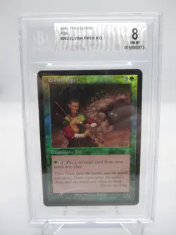 Elvish Piper - Foil Magic mtg 7th Edition BGS Graded 8 - Image 1