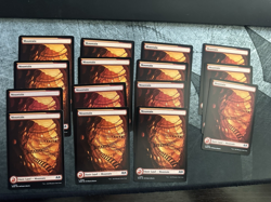 Lot of 15x MOUNTAIN #265 WOE Wilds of Eldraine - MTG Magic FULL ART Land NM LC1 - Image 1