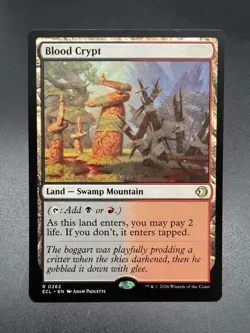 Blood Crypt ECL 262 Lorwyn Eclipsed Regular Shock Land MTG Magic Rare NM/MT - Image 1