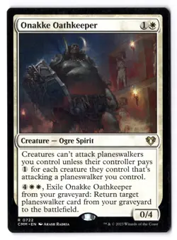 Onakke Oathkeeper NM* Commander Masters ENGLISH 0722 mtg -UnltdCards - Image 1