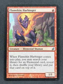 Lorwyn Flamekin Harbinger MTG Magic the Gathering - MP - Image 1