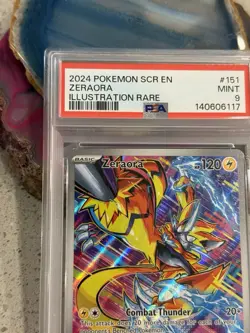 Zeraora Pokemon 151/142 - Illustration Rare - Stellar Crown - PSA 9 - Image 2