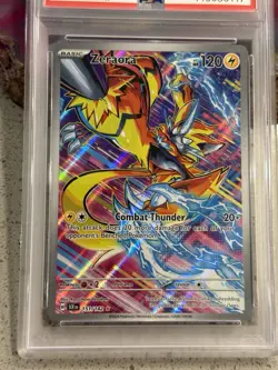 Zeraora Pokemon 151/142 - Illustration Rare - Stellar Crown - PSA 9 - Image 4