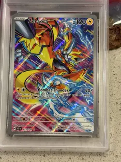 Zeraora Pokemon 151/142 - Illustration Rare - Stellar Crown - PSA 9 - Image 5