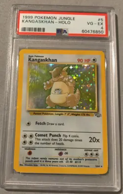 PSA 4 Kangaskhan Holo 5/64 Jungle 1999 Pokemon Card - Image 1