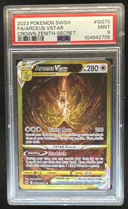 2023 Pokemon SWSH Crown Zenith Arceus VSTAR Galarian Gallery #GG70/GG70 PSA 9 - Image 1