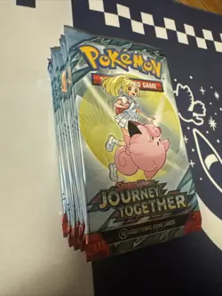Pokemon TCG Journey Together Booster Pack Lot of 10 Packs - Image 2