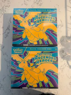 Pokemon TCG - Ascended Heroes ETB Elite Trainer Box NEW & SEALED Lot Of 2 Boxes - Image 1