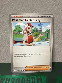 Pokemon Center Lady 123/132 Me01: Mega Evolution Regular Free Shipping Pokemon - Image 1