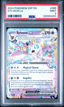 2024 POKEMON SSP EN-SURGING SPARKS #086 SYLVEON EX PSA 9 - Image 1