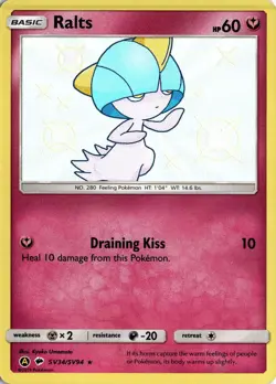 Ralts SV34/SV94 Pokemon Hidden Fates: Shiny Vault Shiny Holo Rare NM - Image 1