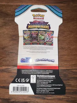 Pokemon TCG - Twilight Masquerade Sleeved Booster Pack - Unweighed - Image 2