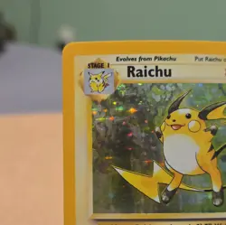 Pokemon Vintage Raichu Base Set 14/102 Holo 1999-2000 Base Set Holo Rare LP - Image 2