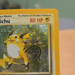 Pokemon Vintage Raichu Base Set 14/102 Holo 1999-2000 Base Set Holo Rare LP - Image 3