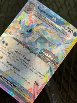 VAPOREON ex 023/131 Surprise Box Stamped ~ Pokemon TCG: Prismatic Evolutions - Image 3