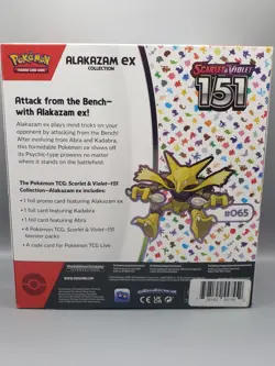 Pokemon TCG Scarlet & Violet 151 Alakazam ex Box Lot of 2-Eight Boosters - Image 2